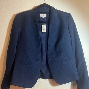 Blazer Navy Petite 6 NWT